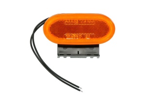 Lumini clarificare stanga/dreapta, portocaliu, LED, inaltime 46,5mm; latime 106,5mm; adancime 21,8mm, în relief, lungime cablu 220mm, cu cuier, 12/24V - Img 1