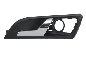 Maner fata stanga (interior, negru/crom) potrivit SKODA SUPERB II 03.08-05.15 - Img 1
