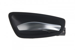 Maner usa Fata/Spate Dreapta potrivit BMW 1 (E81), 1 (E82), 1 (E87), 1 (E88) 1.6-3.0 2004-2013 - (interior, crom/negru)