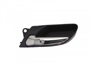 Maner usa fata stanga potrivit BMW Seria 3 1998-2006 - interior, negru/crom