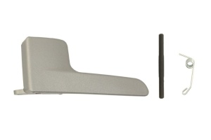 Maner usa Fata Stanga potrivit VW FOX 1.2/1.4/1.4D 2005-2011 - (interior, argintiu)
