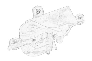 Motor stergator Fata Stanga potrivit CITROEN C5 III 02.08-05.17 - Img 1