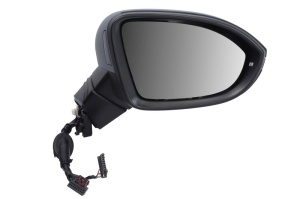 Oglinda dreapta (electric, cu memorie, convex, cu incalzire, asistent pentru schimbarea benzii, subacoperit, pliabil electric, cu semnalizator) potrivit VW ID.3 09.19- - Img 1