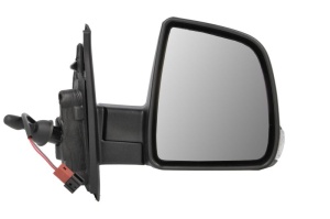 Oglinda dreapta potrivit FIAT DOBLO II; OPEL COMBO D 2014-2022 - (mecanica, convex, grund)
