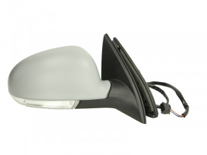 Oglinda dreapta potrivit VW GOLF, JETTA 2003-2010 - electrica incalzita, grunduita - Img 2