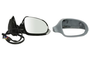 Oglinda laterala Dreapta (electric Da, convexa, incalzita, cu carcasa, pliabil electric) potrivit VW GOLF 5, JETTA III, PASSAT B5.5, PASSAT B6