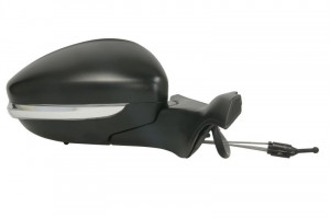 Oglinda laterala Dreapta (mecanic, convexa, crom, cu senzor de temperatura) potrivit PEUGEOT 2008 I, 208 I, 208 II, 208/HATCHBACK - Img 2
