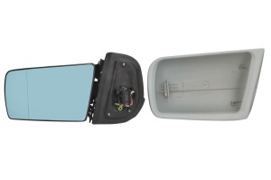 Oglinda laterala Stanga (electric, asferice, incalzita, albastru, captuseala, pliabil electric) potrivit MERCEDES C T-MODEL (S202), C (W202), E T-MODEL (S210), E (VF210), E (W210), S (C140)