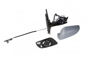 Oglinda laterala Stanga (mecanic, asferica, capac) potrivit VW BORA, BORA I, GOLF IV, PASSAT B5.5, POLO III CLASSIC - Img 1