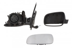 Oglinda laterala Stanga (mecanic, asferica) potrivit SEAT AROSA; VW LUPO I - Img 1