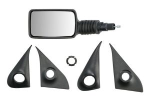 Oglinda laterala Stanga (mecanic, convexa, crom) potrivit FIAT FIORINO, FIORINO/MINIVAN, UNO