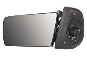 Oglinda laterala Stanga potrivit MERCEDES E-KLASA W210 1995-2003 - (electric; asferice, cu incalzire; pliabil electric; nici o locuinta)