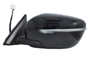 Oglinda stanga (electric, convex, cu incalzire, acoperit, cu indicator) potrivit NISSAN ROGUE II, X-TRAIL III T32 01.14-08.22 - Img 2
