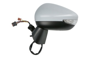 Oglinda stanga electric, convex, cu incalzire, grund, rabatabil electric, cu semnalizator potrivit CITROEN C3 AIRCROSS 06.17- - Img 2