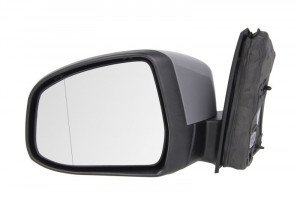 Oglinda stanga potrivit FORD FOCUS III dupa 2010 - electrica, asferic, crom, grunduita