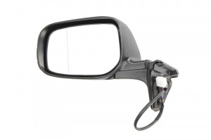 Oglinda stanga potrivit TOYOTA AURIS 2010-2012 - electrica, asferic, incalzita, crom, grunduita