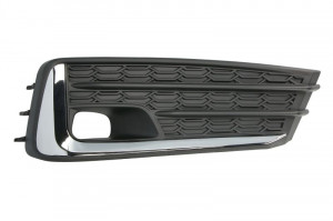 Ornament bara fata dreapta cu dunga crom, cu locas lumini zi, plastic, negru potrivit SUBARU IMPREZA GK, GT 01.20- - Img 1