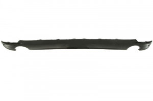 Ornament bara spate negru lucios, cu un decupaj teava evacuare: doi potrivit BMW 4 G22, G23, G82, 4 GRAN COUPE G26 dupa 2020