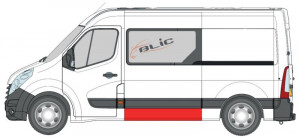 Panou lateral Stanga (model lung; model mediu, partea inferioara, inaltime 23cm, lungime 148cm) potrivit NISSAN NV400; OPEL MOVANO A, MOVANO B - Img 2
