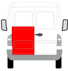 Panou pentru reparatie Usa spate stanga partea inferioara 1/2 inaltime MERCEDES SPRINTER; VW LT intre 1995-2006 - Img 1