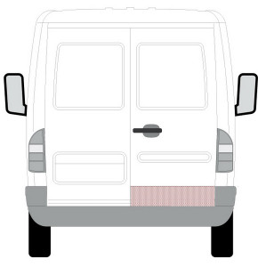 Panou potrivit MERCEDES SPRINTER; VW LT 1995-2006 - pentru reparatie Usa spate dreapta duct - Img 2