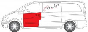 Panou reparatie usa Fata Stanga (strat, la geam) potrivit MERCEDES VIANO (W639), VITO / MIXTO (W639), VITO (W639) 09.03- - Img 2