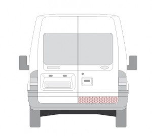 Panou reparatie usa Spate Dreapta potrivit FORD TRANSIT 01.00-08.14 - Img 2