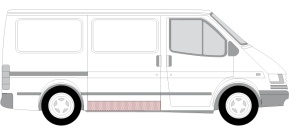 Panou reparatie usa Spate/Usa glisanta potrivit FORD TRANSIT, TRANSIT TOURNEO 12.86-03.00 - Img 2