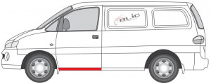 Prag auto Dreapta/Stanga potrivit HYUNDAI H-1, H-1 / STAREX pana in 2004 - Img 3