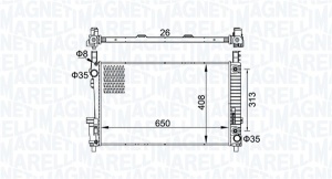 Radiator motor (Automat/Manual) potrivit MERCEDES A (W169), B SPORTS TOURER (W245) 1.5-Electric - Img 2