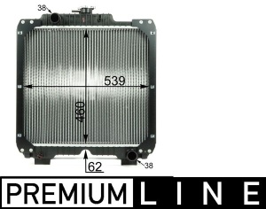 Radiator motor (cu rama) potrivit CASE IH JX; NEW HOLLAND TD 8035.25-NEF4(F4GE0454A) 01.02- - Img 3