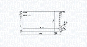 Radiator motor (Manual) potrivit CITROEN BERLINGO, BERLINGO/MINIVAN, XSARA, XSARA/HATCHBACK; PEUGEOT 306, PARTNER, PARTNER/MINIVAN 1.8D/1.9D - Img 2