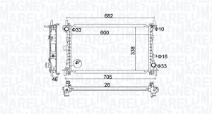 Radiator motor (Manual) potrivit FIAT BRAVA; FORD FOCUS I, FOCUS II, FOCUS I/KOMBI 1.4-2.0 - Img 2