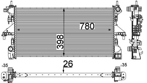 Radiator motor (Manual) potrivit FIAT DUCATO 2.3D - Img 4