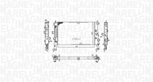 Radiator motor (Manual) potrivit OPEL MERIVA A 1.3D/1.7D - Img 2