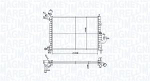 Radiator motor (Manual) potrivit OPEL VECTRA B 1.7D - Img 2