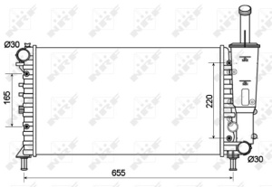 Radiator motor potrivit FIAT PUNTO, PUNTO/HATCHBACK 1.2/1.2CNG - Img 3