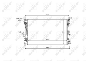 Radiator motor potrivit FORD FIESTA V, FUSION 1.6D - Img 3