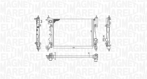 Radiator motor potrivit OPEL ADAM, CORSA D, CORSA D/HATCHBACK, CORSA E, CORSA E/HATCHBACK 1.2-1.4LPG - Img 2