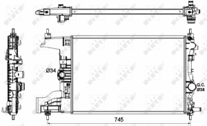 Radiator motor potrivit OPEL ASTRA J, ASTRA J GTC 1.3D/1.7D - Img 4