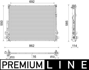 Radiator motor potrivit VOLVO XC90 II 2.0H - Img 3