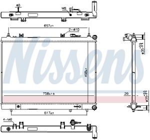 Radiator racire motor potrivit NISSAN PATHFINDER IV 3.5 08.14- - Img 3