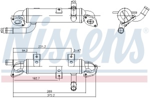 Radiator recirculare gaze esapament potrivit FORD GALAXY I, GALAXY MK I; SEAT ALHAMBRA; VW SHARAN 1.9D 03.00-03.10 - Img 3