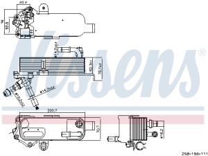 Radiator ulei potrivit BMW 1 (F20), 1 (F21), 2 (F22, F87), 2 (F23), 3 (F30, F80), 3 (F31), 3 GRAN TURISMO (F34), 4 (F32, F82), 4 (F33, F83), 4 GRAN COUPE (F36) 1.6-3.0 07.11- - Img 3