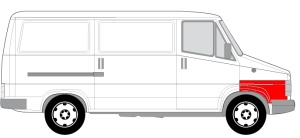 Segment aripa Dreapta (Partea fata) potrivit CITROEN C25; FIAT DUCATO; PEUGEOT J5 01.81-12.90 - Img 2