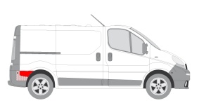 Segment aripa Spate Dreapta (stangaa volan) potrivit NISSAN PRIMASTAR; OPEL VIVARO A; RENAULT TRAFIC II - Img 2