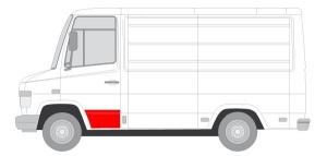 Segment reparatie usa Fata Stanga potrivit MERCEDES VARIO, VARIO (B667, B670, B668), VARIO (B670), VARIO (B670, B668, B667) dupa 1996 - (strat, partea inferioara) - Img 2