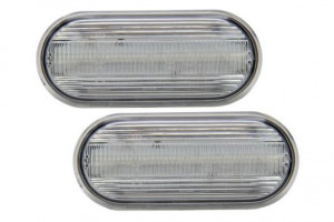Semnalizator lateral stanga/dreapta transparent, LED potrivit FORD GALAXY I; SEAT ALHAMBRA, AROSA, CORDOBA, IBIZA III, LEON, MII, TOLEDO II; SKODA CITIGO; VW AMAROK, BORA, BORA I, CADDY III 1.0-Electric dupa 1995