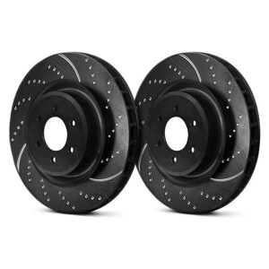 Set disc frana 2 buc., Turbo Groove, Ventilated, Cut-Drilled, spate ; stanga/dreapta, diametru exterior 320 mm, grosime 20/22 mm, potrivit CHRYSLER 300C; DODGE CHALLENGER, CHARGER 2.7-6.4 09.04- - Img 1