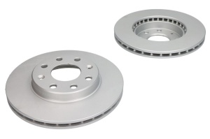 Set discuri frana (2 buc.) Fata Dreapta/Stanga potrivit CHEVROLET AVEO, AVEO / KALOS, LANOS, SPARK; DAEWOO KALOS, LACETTI, LANOS, NEXIA; DODGE NEON II 1.0-Electric 03.93- - Img 1